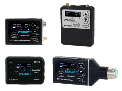 Zaxcom TRX-LA5 og ZMT-4 transmitters