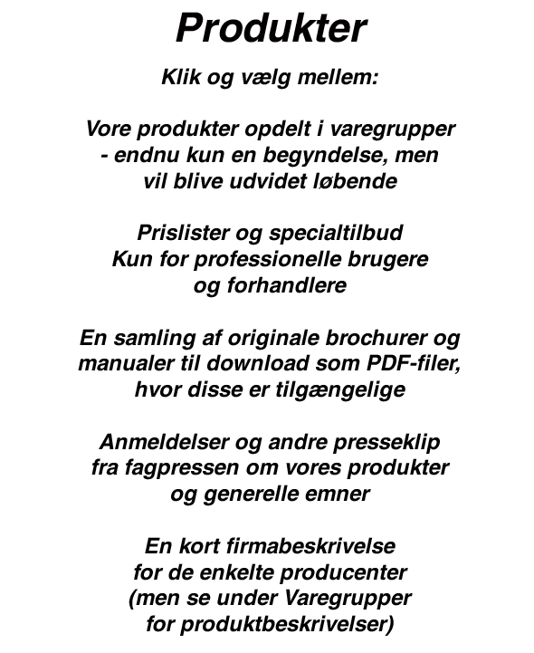 Produkter