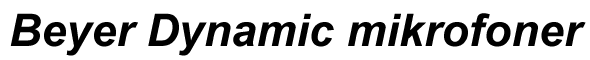 Beyer Dynamic mikrofoner