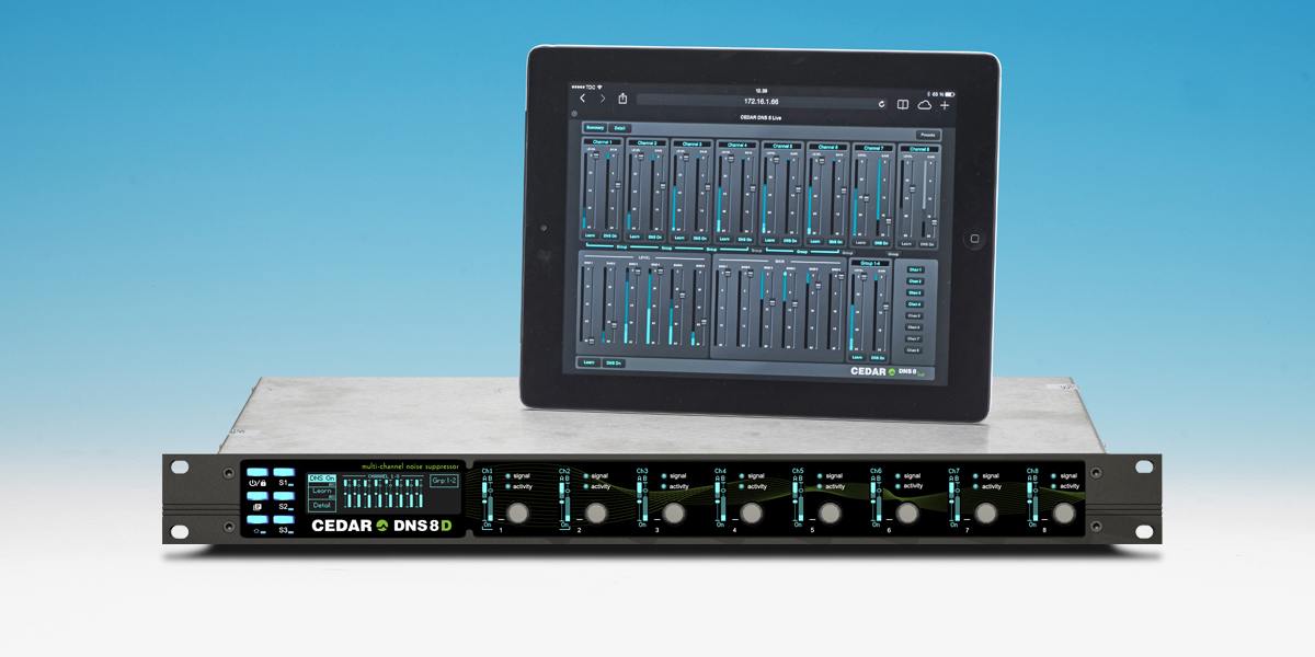 Cedar Audio DNS-8D med iPad betjening