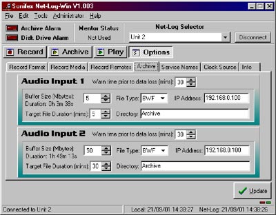 NetLog Windows software