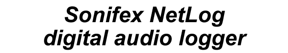 Sonifex NetLog digital audio logger